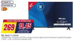 Trony TCL SMART TV 43P69K offerta