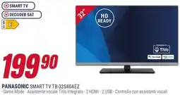 Trony PANASONIC SMART TV TB-32S40AEZ offerta