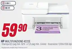 Trony HP MULTIFUNZIONE 4222E offerta