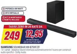 Trony SAMSUNG SOUNDBAR HW-B750F/ZF offerta