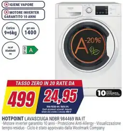 Trony HOTPOINT LAVASCIUGA NDBR 984469 WA IT offerta
