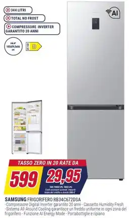 Trony SAMSUNG FRIGORIFERO RB34C672DSA offerta