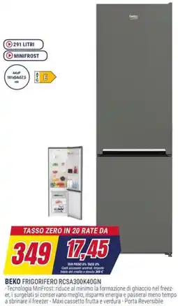 Trony BEKO FRIGORIFERO RCSA300K40GN offerta