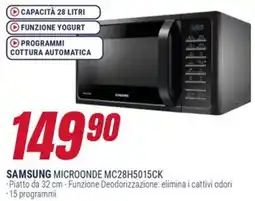 Trony SAMSUNG MICROONDE MC28H5015CK offerta