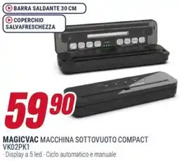 Trony MAGICVAC MACCHINA SOTTOVUOTO COMPACT VK02PK1 offerta