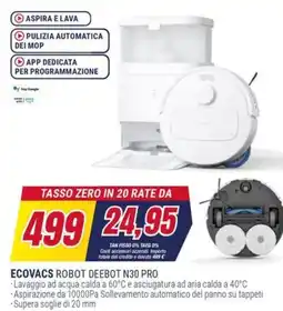 Trony ECOVACS ROBOT DEEBOT N30 PRO offerta