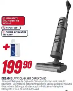 Trony DREAME LAVASCIUGA H11 CORE COMBO offerta