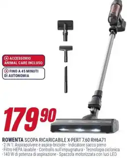 Trony ROWENTA SCOPA RICARICABILE X-PERT 7.60 RH6A71 offerta