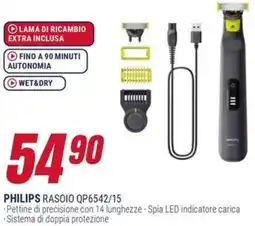 Trony PHILIPS RASOIO QP6542/15 offerta