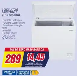Trony HYUNDAI CONGELATORE ORIZZONTALE CFHN-200SH4WE1 offerta