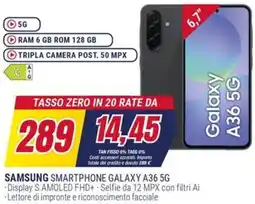 Trony SAMSUNG SMARTPHONE GALAXY A36 5G offerta