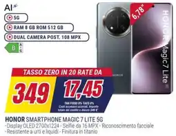 Trony HONOR SMARTPHONE MAGIC 7 LITE 5G offerta