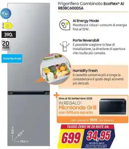 Trony SAMSUNG Frigorifero Combinato EcoFlex Al RB38C600DSA offerta