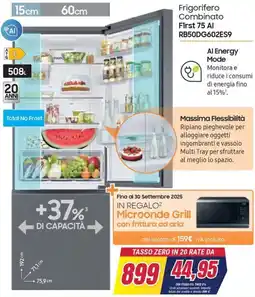 Trony SAMSUNG Frigorifero Combinato First 75 Al RB50DG602ES9 offerta