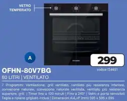 Trony HYUNDAI Scegli il meglio per la tua cucina OFHN-80V7BG offerta