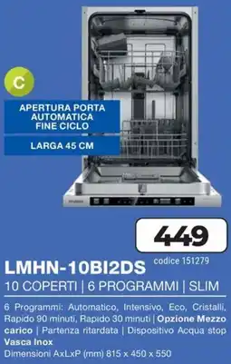 Trony HYUNDAI Scegli il meglio per la tua cucina LMHN-10BI2DS offerta
