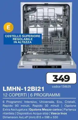 Trony HYUNDAI Scegli il meglio per la tua cucina LMHN-12BI21 offerta