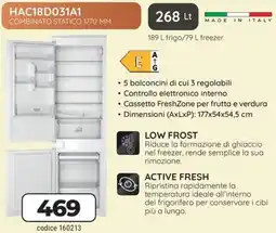 Trony Hotpoint ARISTON HAC18D031A1 offerta