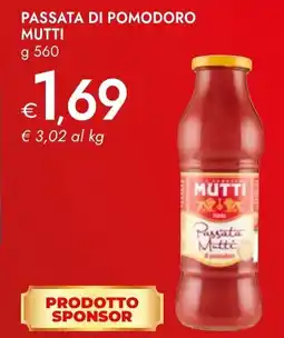 Bennet Passata di pomodoro MUTTI offerta