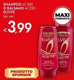 Bennet Shampoo o balsamo ELVIVE tipi vari offerta