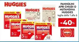 Bennet Pannolini apri chiudi o mutandina HUGGIES offerta
