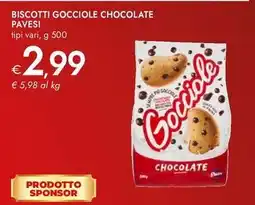 Bennet Biscotti gocciole chocolate PAVESI offerta