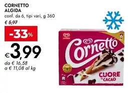 Bennet Cornetto ALGIDA offerta