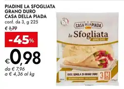 Bennet Piadine la sfogliata grano duro CASA DELLA PIADA offerta