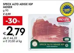 Bennet Speck alto adige igp MOSER offerta