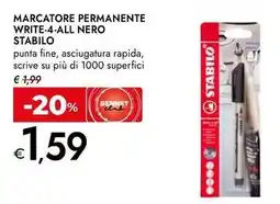 Bennet Marcatore permanente write-4-all nero STABILO offerta