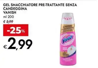 Bennet Gel smacchiatore pre-trattante senza candeggina VANISH offerta