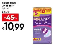 Bennet Assorbenti LINES SETA offerta
