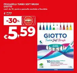 Bennet Pennarelli turbo soft brush GIOTTO offerta
