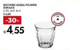 Bennet Bicchieri acqua picardie DURALEX offerta