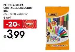 Bennet Penne a sfera cristal multicolour BIC offerta