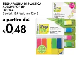Bennet Segnapagina in plastica adesivi pop up IKONA+ offerta