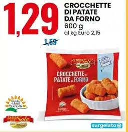 Eurospin Crocchette di patate da forno offerta