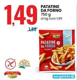 Eurospin Delizie dal sole patatine da forno offerta