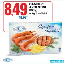 Eurospin Ondina gamberi argentini offerta