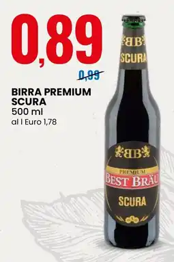 Eurospin Best bräu birra premium scura offerta