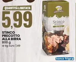 Eurospin Alpenspitz stinco precotto alla birra offerta