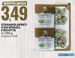 Eurospin Alpenspitz strangolapreti con spinaci e ricotta offerta