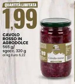 Eurospin Alpenspitz cavolo rosso in agrodolce offerta