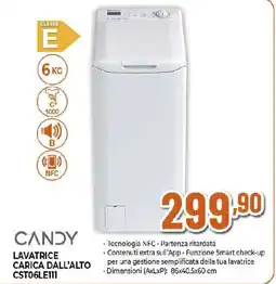 Ipercoop CANDY LAVATRICE CARICA DALL'ALTO CST06LE111 offerta