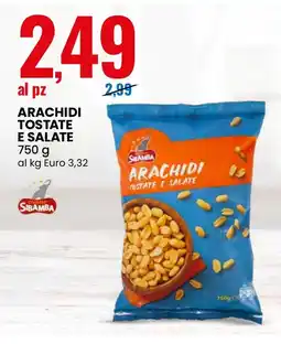 Eurospin Sibamba arachidi tostate e salate offerta