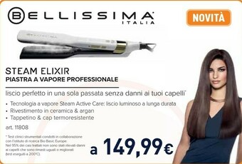 Unieuro Bellissima steam elixir piastra a vapore professionale offerta