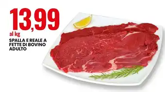 Eurospin Spalla e reale a fette di bovino adulto offerta