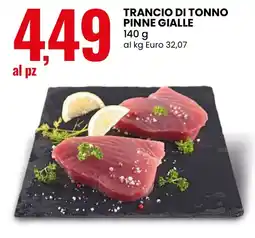 Eurospin Trancio di tonno pinne gialle offerta