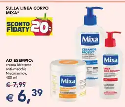 Esselunga Mixa Crema Idratante Anti-Macchie offerta