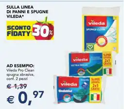 Esselunga Vileda Pro Clean spugna abrasiva offerta